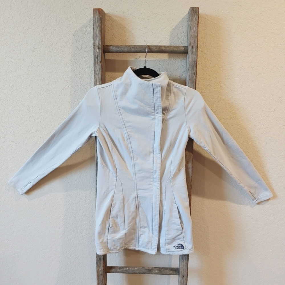NorthFace Unique Women's Grey Zip Up Sweatshirt-XS
